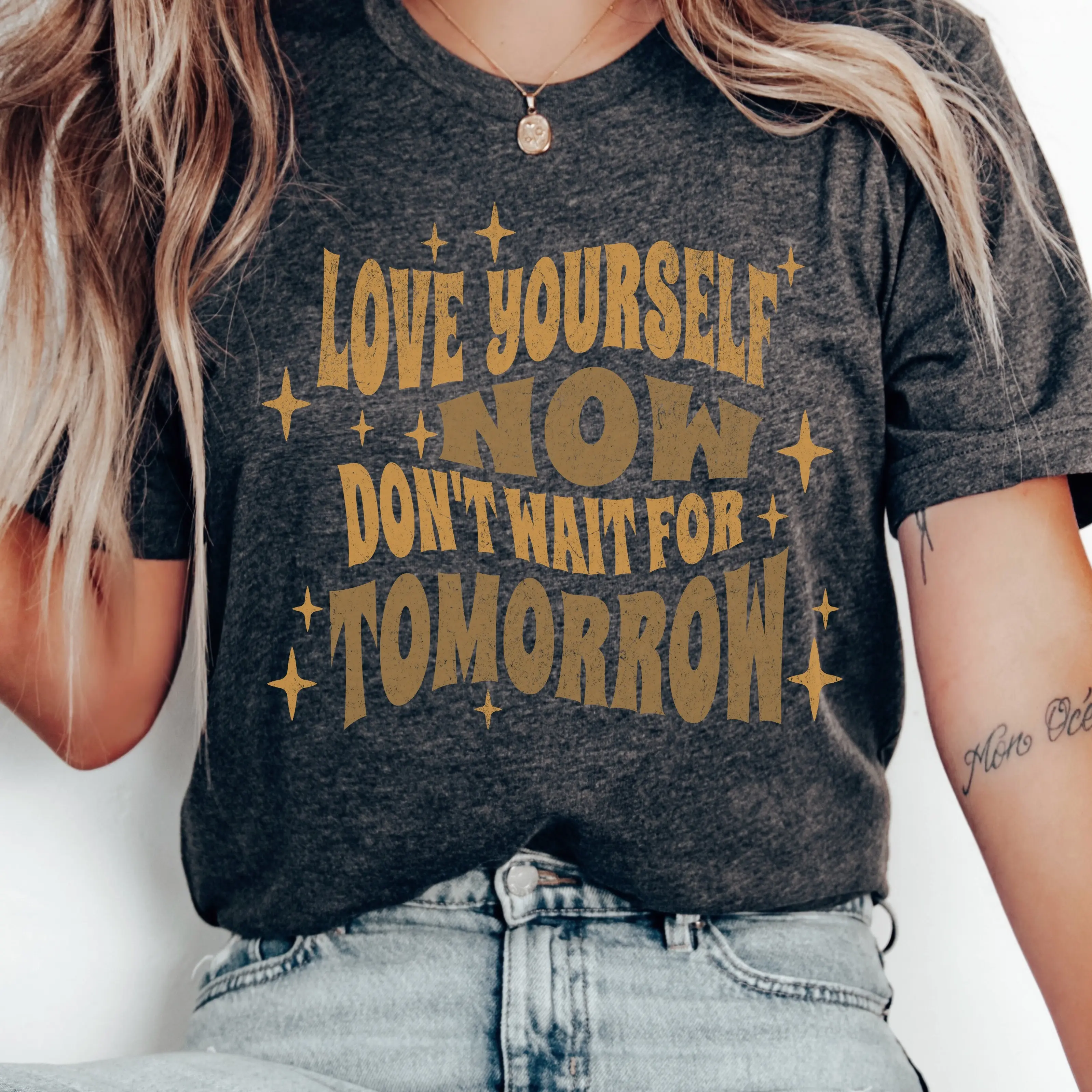 Love Yourself Now Tee - Unisex Jersey Short Sleeve Shirt Self Care Graphic Top