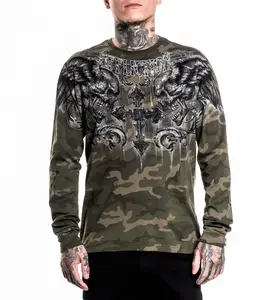 Affliction Men's Long Sleeve Shirt Fragmented