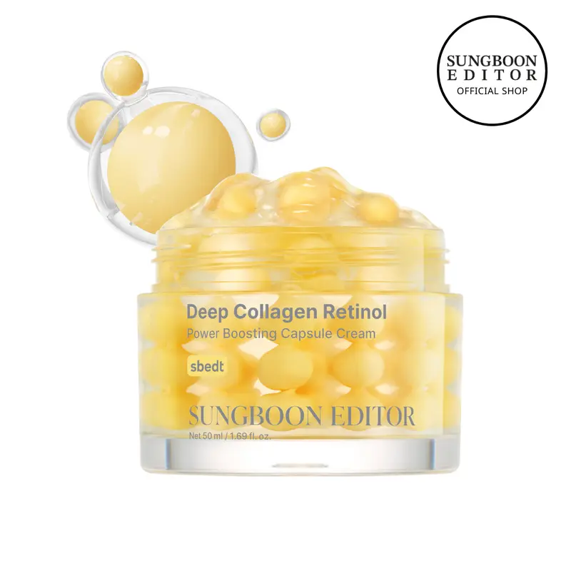 [20% SALE] Sungboon Collagen Retinol Capsule Cream | Korean Skin Care | Anti-Wrinkle & Firming Night Treatment | Microneedling Cream