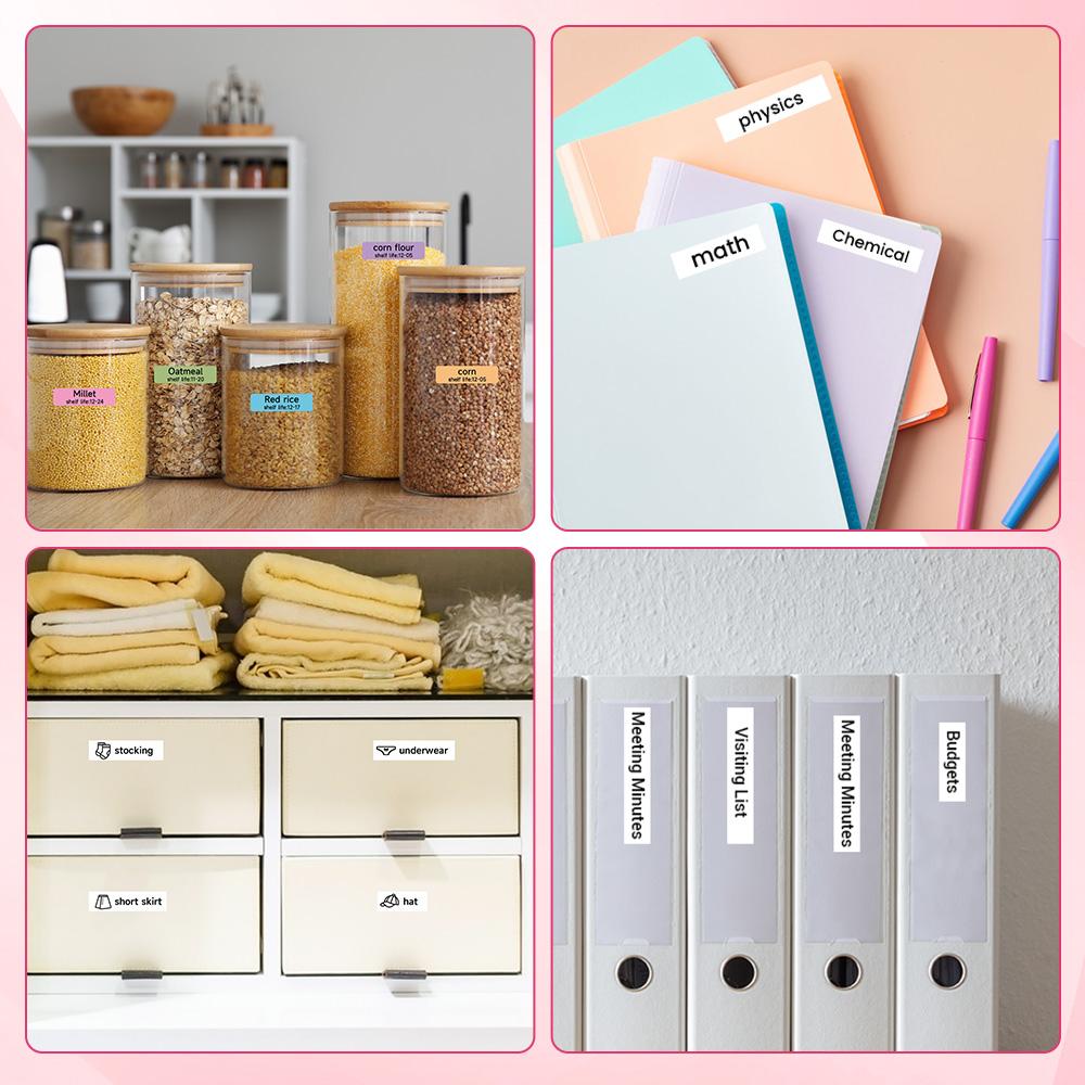 Phomemo Q30 Portable Label Printer Mini Thermal Label Maker Multi-Color Wireless Bluetooth Printer Various Stickers Label Paper