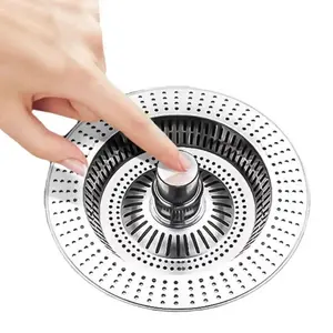 Kitchen Sink Strainer Anti Clog Anti-blocking Drain Filter Floor Drain Plug Mesh Trap Food Waste Catcher Food Catcher Tools Modern