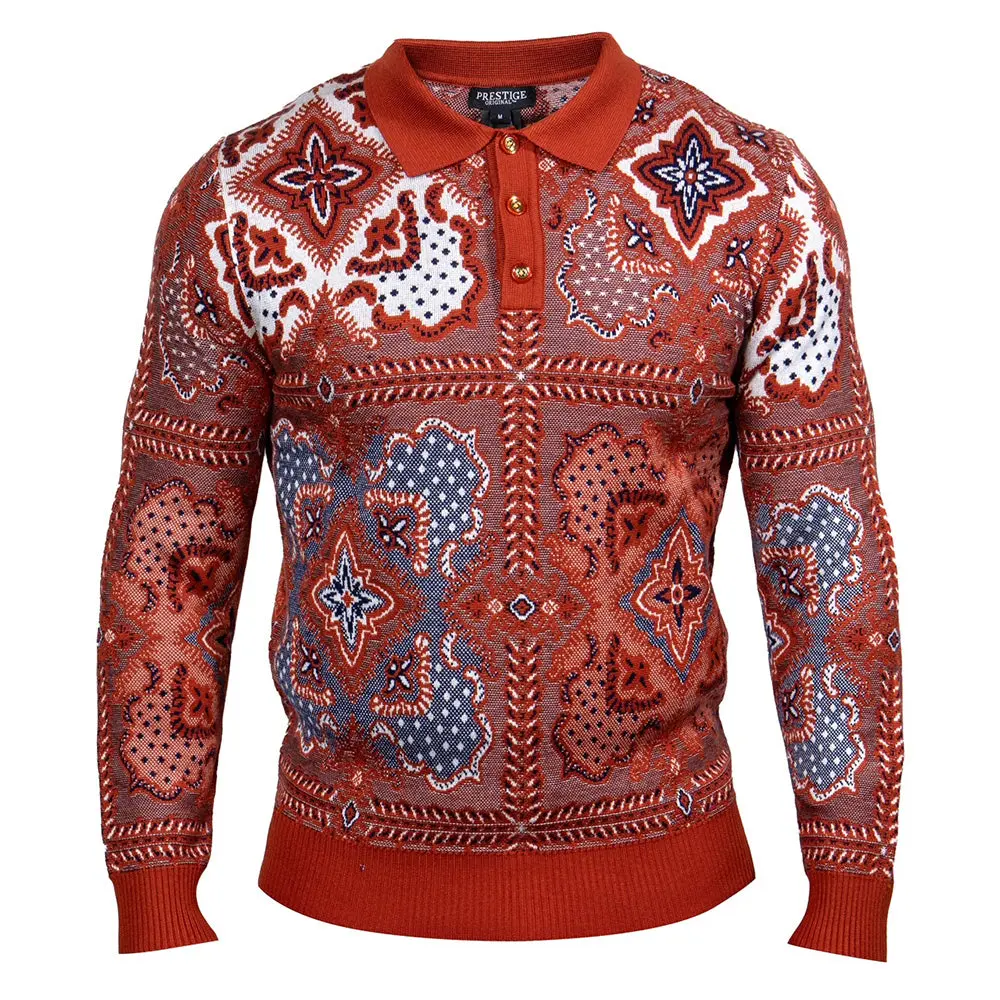 Prestige SW 212 Wool Blend Polo Sweater