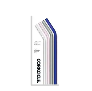 Corkcicle Straw Set - Glass - Multicolor