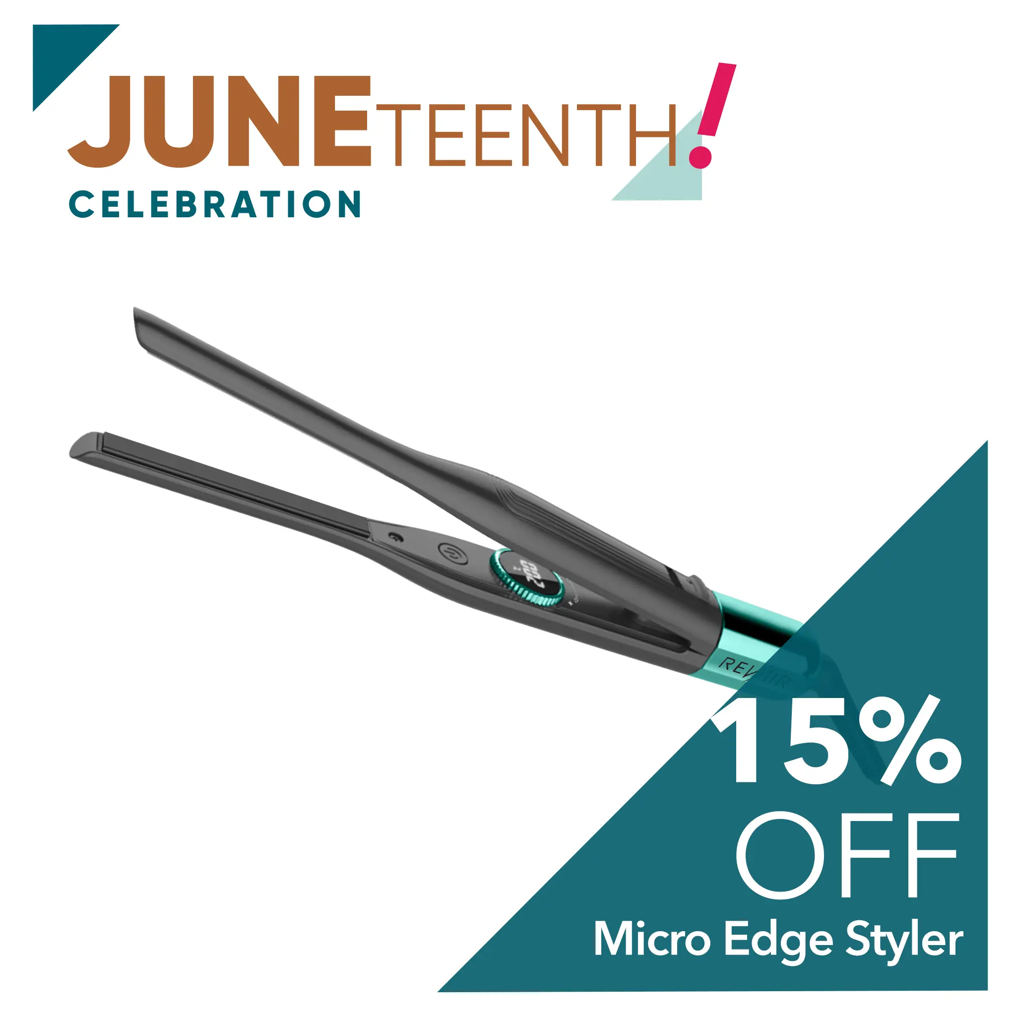 RevAir Micro Edge Styler 5/16 (8mm) Inch Micro Styling Iron - Ultra-Thin Pencil-Tip Flat Iron for Precision Styling and Salon-Worthy Results Ceramic Hair Waver