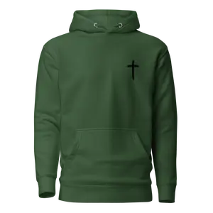 Vertical Bible Verse Hoodie – Isaiah 53:5 | Christian Streetwear for Men & Women