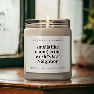 Personalized Funny Neighbor Gift, Neighbor Gift for Christmas, Neighbor Gift Ideas, Funny Neighbor Candle, New Neighbor Gift, Housewarming