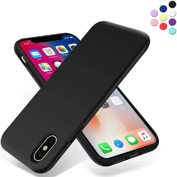 Entronix Case Designed for iPhone X Silicone Case, Protection Shockproof Dustproof Anti-Scratch Case, Liquid Cover Protective Resistance