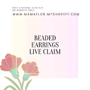 Beaded Dangle Earrings - LIVE Claim, Crafted with Glass and Natural Stone Beads