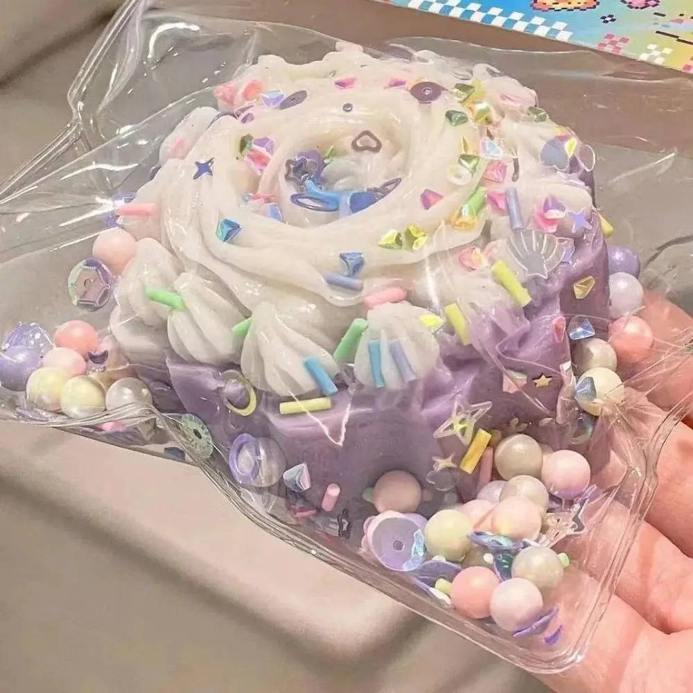 Taba Squishy Cake Doughnut Stress Relief Toy, Extra Large Sensory Fidget Toys for Kids Adults Anxiety Relaxation Squeeze Gift
