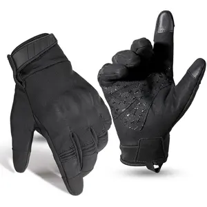Touchscreen Warm Outdoor Sports Gloves, Autumn Winter Cycling Motorcycle Climbing Hiking Bike Skiing Windproof Non-Slip Durable Gloves, Men and Women, Outdoor Activity Gloves