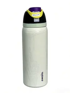Owala  32oz Insulated Water Bottle, Skeleton Hand Spider Web Design, Double-Walled Stainless Steel, Leak-Proof Lid, Great for Halloween, Hiking, Camping & Commute Drinkware Flasks Bottled Mug Tumbler Portable toddler purple poinsettia black cherry can new