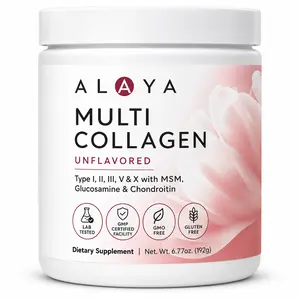 Multi Collagen Peptides Powder Type I II III V and X Hydrolyzed Protein for Hair Skin Nails Bone and Joint Support 20 Servings