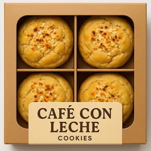 Café con Leche Cookies - Dulce de Leche con coco