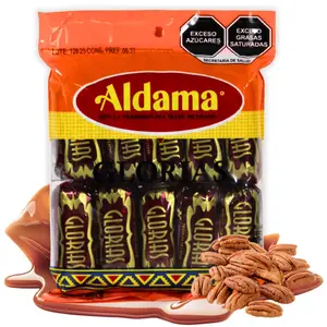 Aldama Glorias Milk Candy with chopped pecans 10 pieces Dulce de Leche Mexicano (300g)