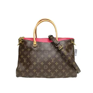 Pre-owned Louis Vuitton leather Tote Bags 【Zanna】Pallas Legend Large 34 Monogram PVC