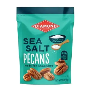 Sea Salt Pecans Nuts Made for Snacking, 3.25 oz.
