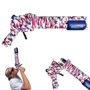 Shotfun (RWB Camo, Regular Can) - Innovative Shotgun Tool for 12 oz Cans - Ideal for Tailgates, College Parties, Beach Days, Golf Trips, Spring Break, and More