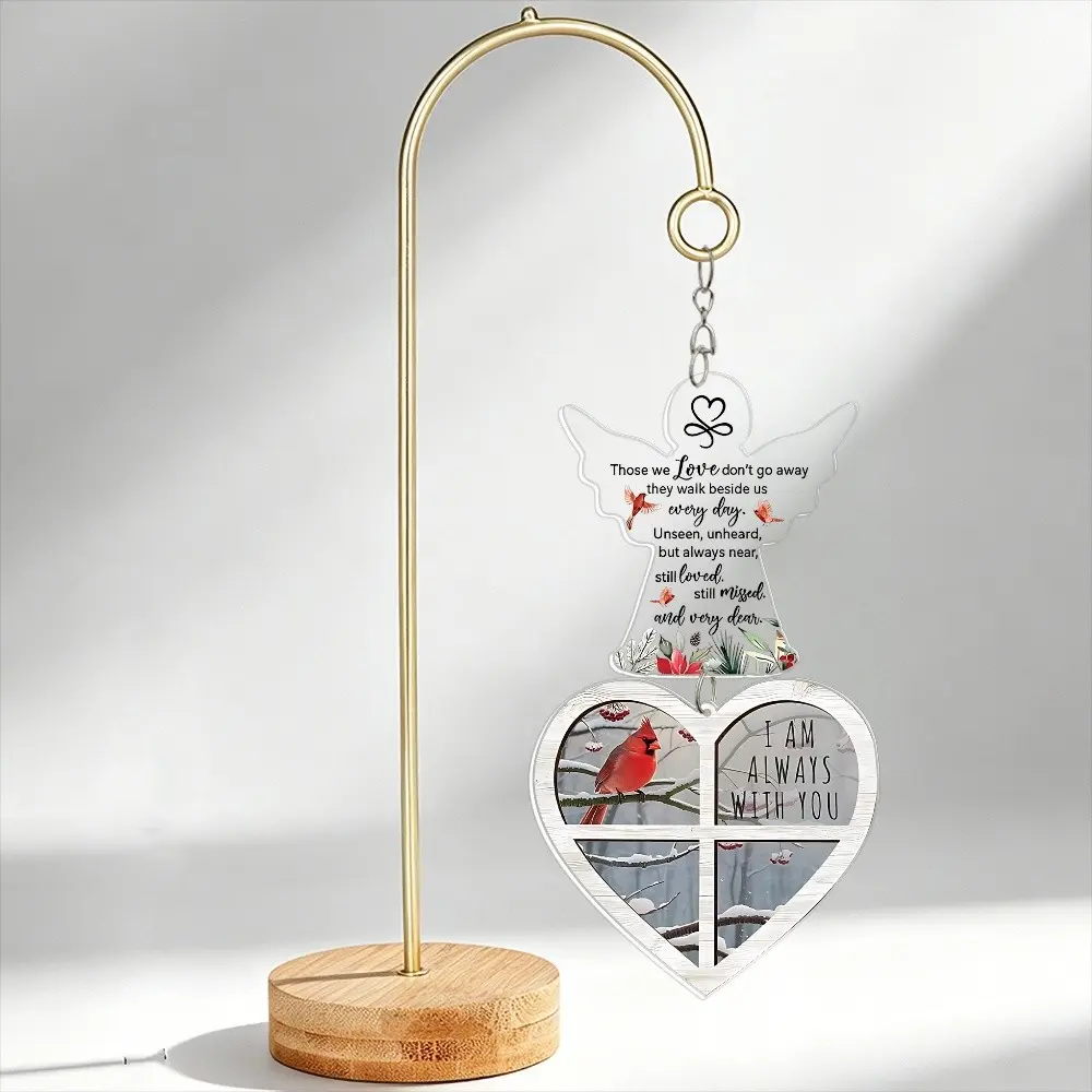 Sympathy Gifts for Loss of Loved One, Miscarriage Bereavement Gifts, Memorial Gift for Family, Cardinal I Am Always with You, Heartfelt Message, Cardinal Symbolism