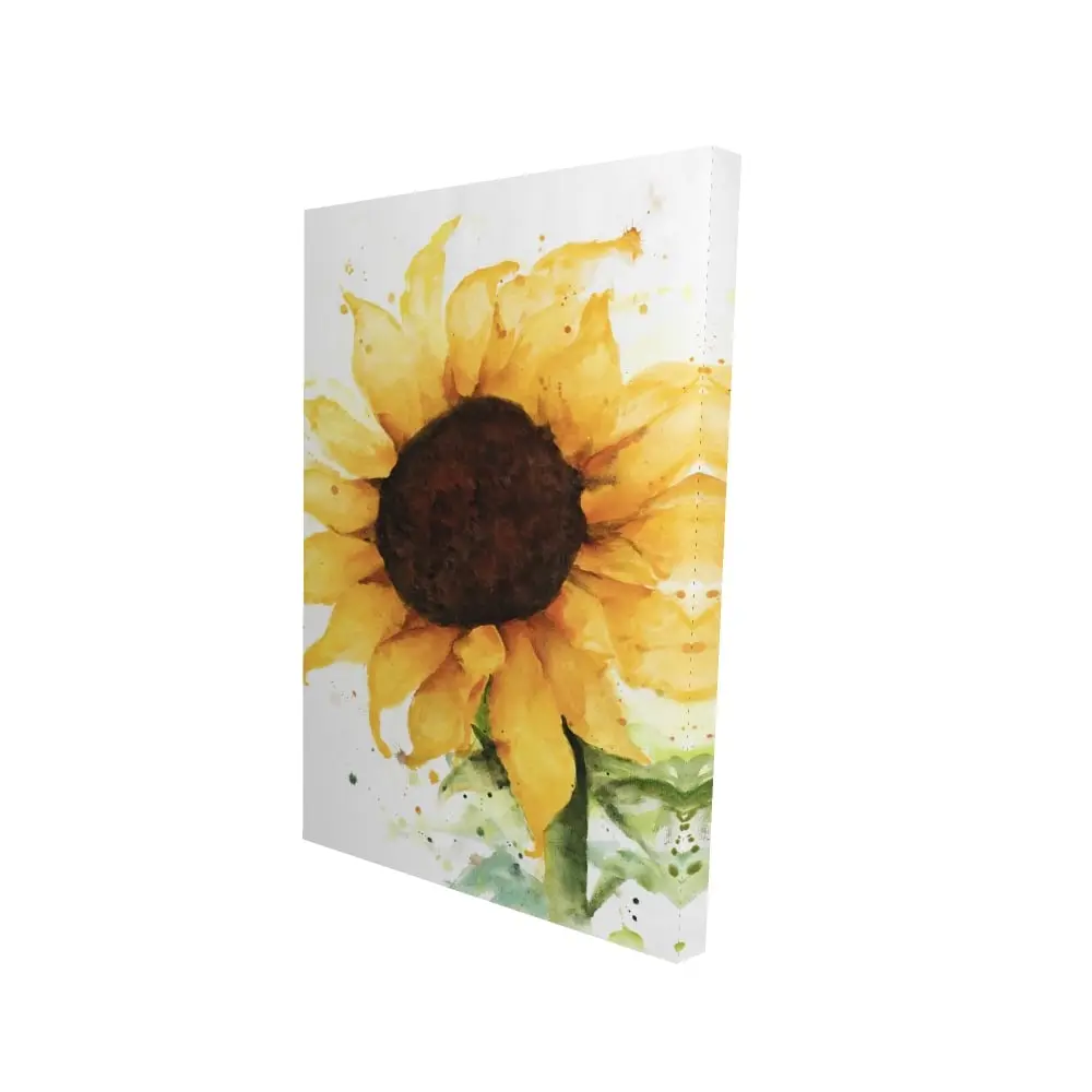 360 Stand Unframed 24x36" Rustic Yellow Sunflower Floral Wall Art Print - Unframed Wall Art, Farmhouse Nature-Inspired Home Decor, Unique Home Supplies Gift, Decoration, Decoration Items, Sunflower Wall