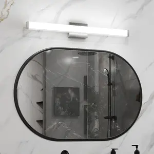 Bathroom Vanity Light Brushed Nickel Square LED 33inch 18W 6000K Cool White Light Wall Bar Lighting Fixtures Over Mior