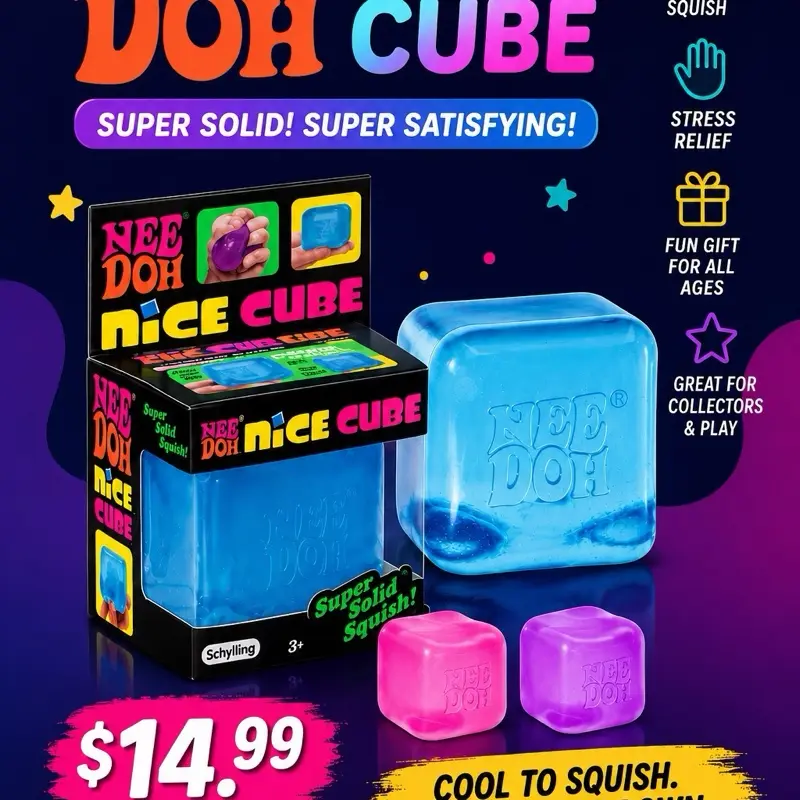 Needoh Cube Collectible Cards Sealed Box - Suitable for 14 and Older, All Ages Non-Sports Trading Cards Box