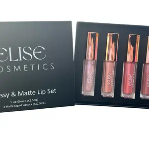 Elise Cosmetics Matte and Glossy Lip Set for Flawless Makeup
