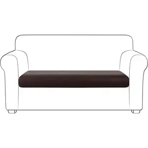 PU Couch Sofa Cushion Slipcover-Elastic Chair RV Seat Covers Loveseat Sofa Furniture Protector Slip Cover for Settee in Living Room(Sofa, Chocolate)