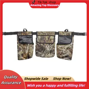 Multifunctional portable outdoor hunting fanny pack, field hunting accessories storage bag, camouflage camouflage hunting bag camping