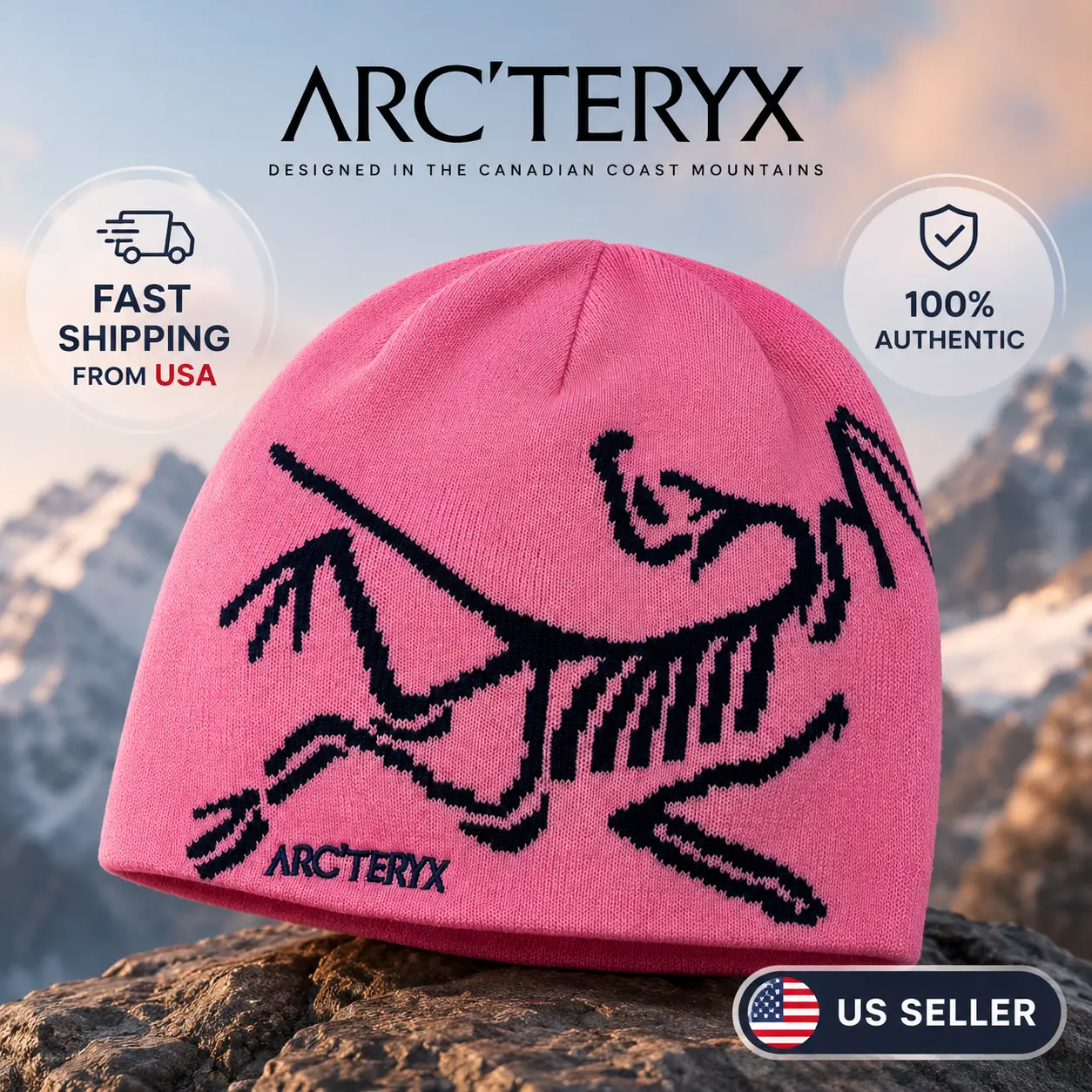 Arc'teryx Y2K Wool Knit Beanie – Soft, Breathable Winter Hat for Skiing, Hiking & Outdoor Adventures