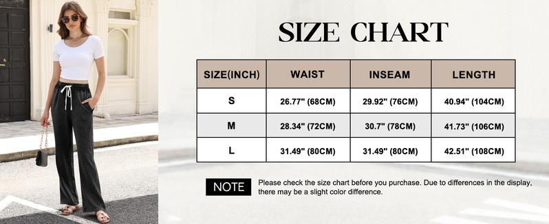 Yimoon Women's Baggy Wide Leg Sweatpants Acid Wash Vintage Cotton Drawstring Joggers with Pockets