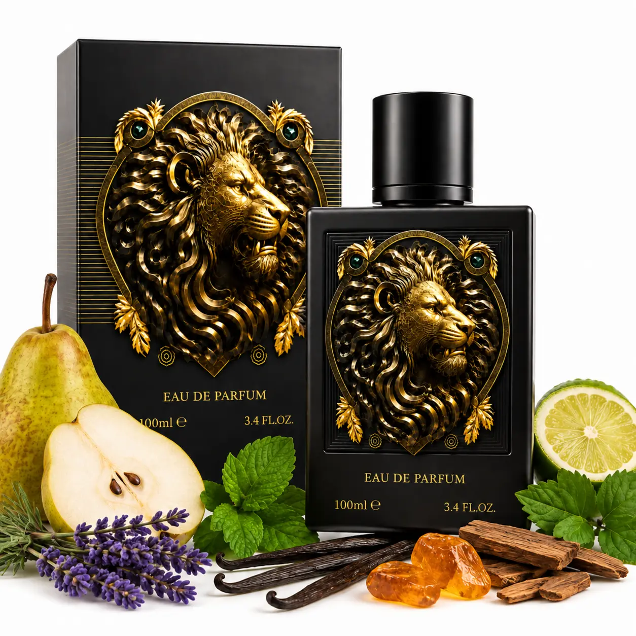 Men’s Eau de Parfum 100 ml (3.4 fl oz), Pear, Lavender, Mint, Bergamot, Vanilla, Amber, Patchouli & Cedar | Fresh Aromatic Spicy Scent with a Warm Woody Drydown | Long-Lasting Men’s Fragrance, Everyday and Evening Wear | Cruelty-Free Philosophy