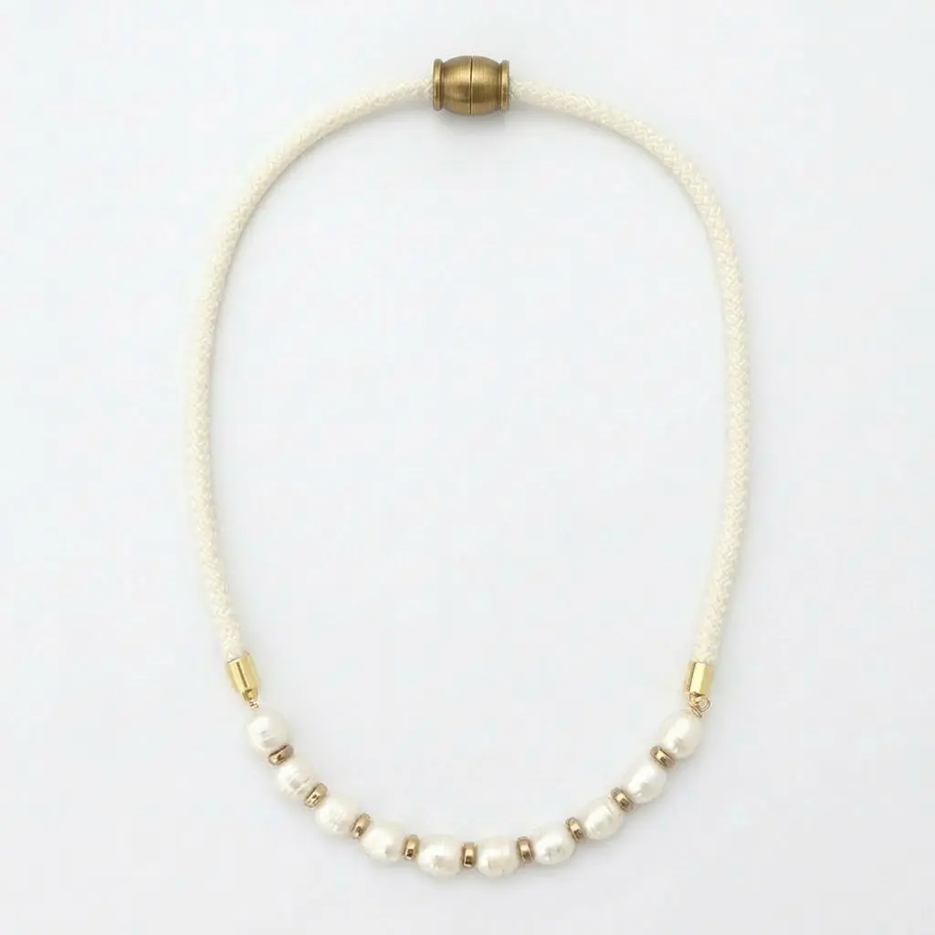 prepster dainty rope necklace- southern cream