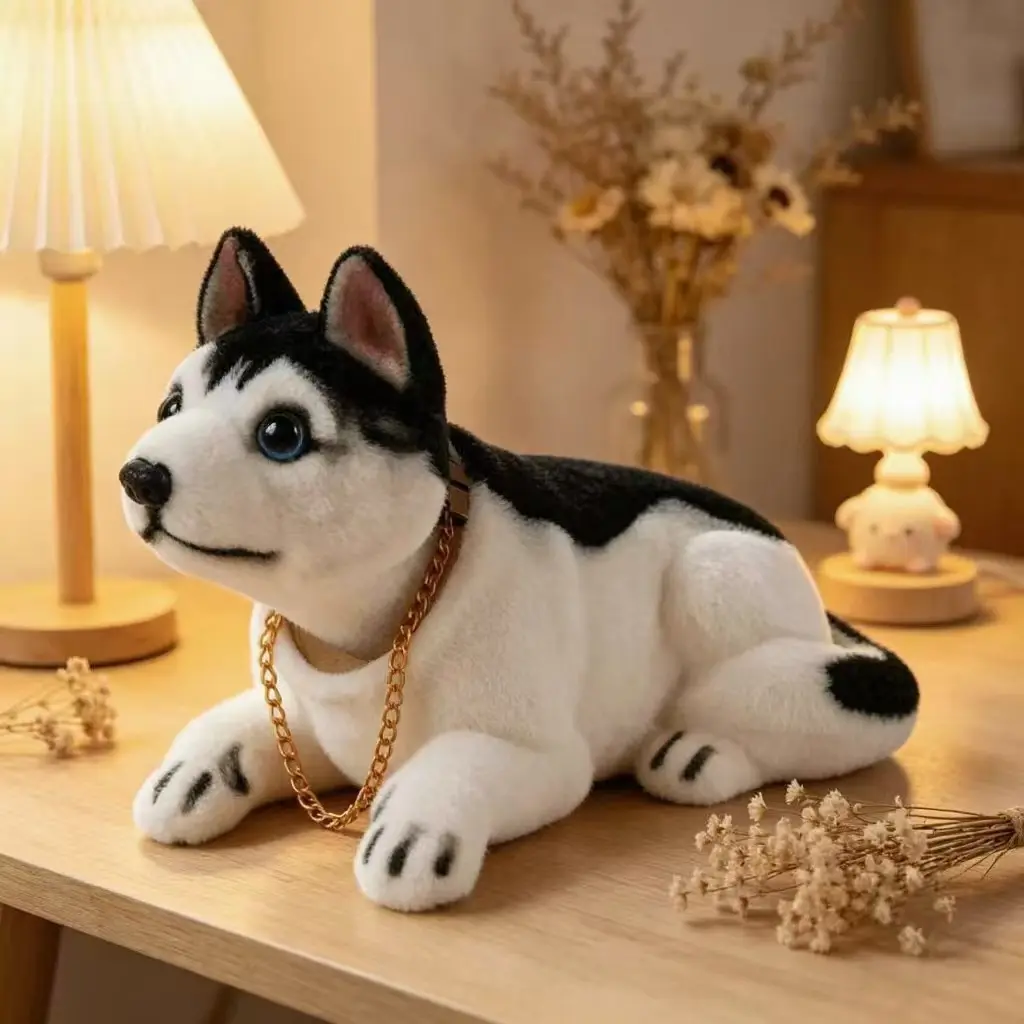 Cute Resin Dog Figurine, Decorative Figurine, Home Decor Shaking Head Puppy, Car Interior Cartoon Ornament, Adorable Vehicle Decoration, Resin Animal Ornaments, 1 Piece