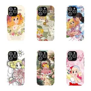 Candy-Candy Anime Phone CaselCute RetroCartoon Protective Cover For iPhone 17 ProMax 16 15 14 13 12 11 Phone CaselTough PhoneCaselGift For FanslGifts for anime lovers