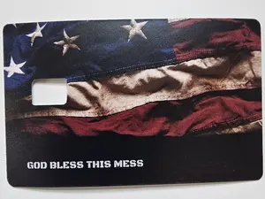 BUY ONE GET ONE! GOD BLESS THIS MESS Credit Card Skin Premium Ultra-Thin Vinyl Wrap for Standard Cards Durable Scratch-Resistant High-Resolution Printing Bubble-Free Adhesive