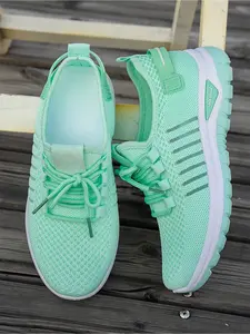 Women's Breathable Mesh Running Shoes, Lightweight Comfort Sneakers, Soft Sole Anti-Slip Daily Wear Footwear, Running Athletic Shoes, Running Training Shoes, Workout Sneakers, Sports Running Shoes, Sporty Running Shoes, Shoe For Runners