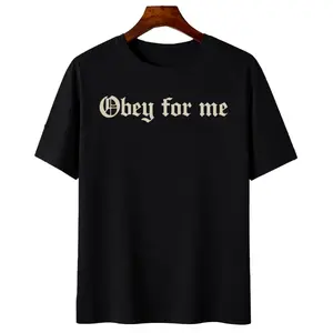Bold Statement T-Shirt – Obey Gothic Font Alternative Style
