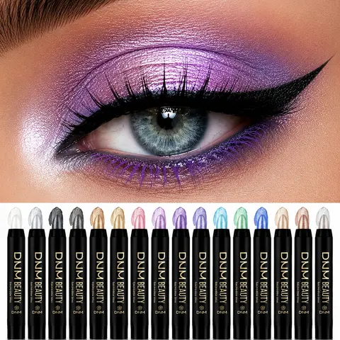 8/16pcs Long-Lasting Eyeshadow Stick Set , Waterproof Metallic Shimmer Glitter Eyeshadow Sticks, Eyeshadow Makeup, Highly Pigmented Eyeshadow Pens, Eye Makeup Products Flawless Cosmetic