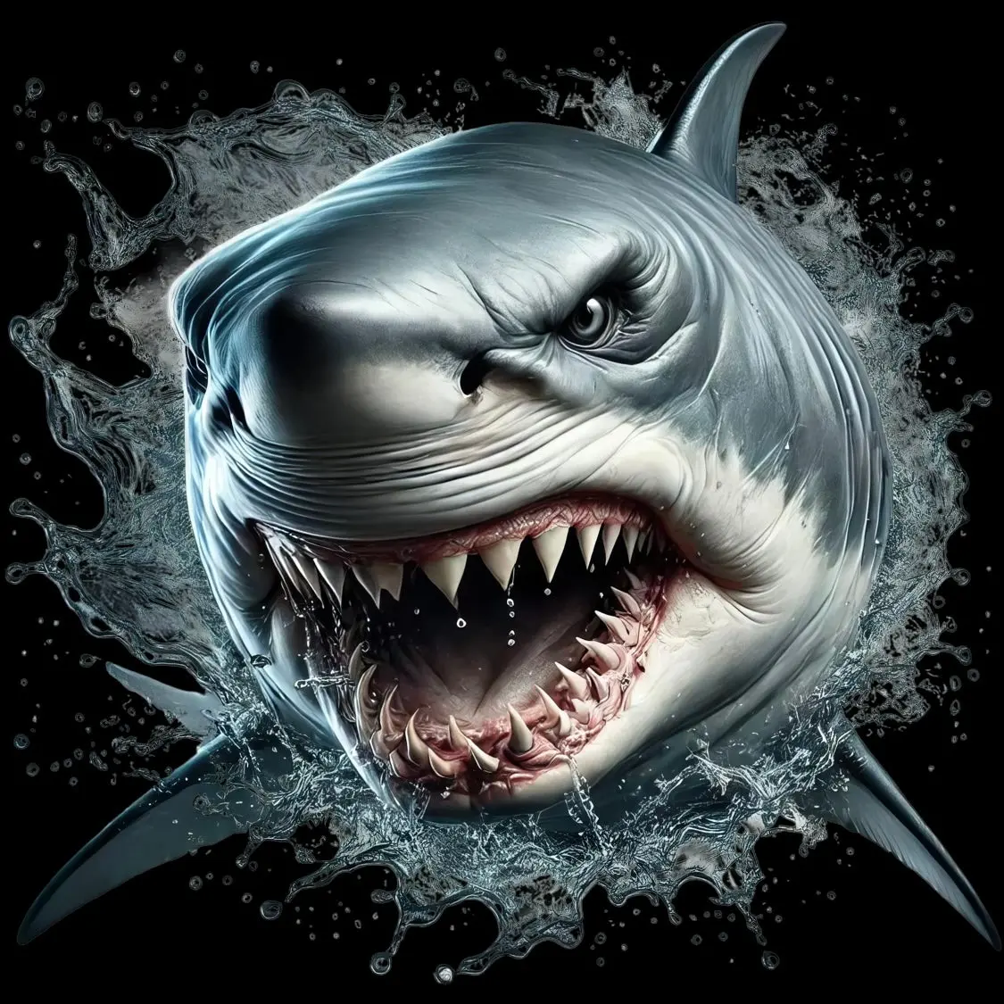 Bold Shark Graphic T-Shirt – Ocean Streetwear by WhataDTF