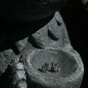 925 Sterling Silver Star Stud Earrings With Cluster Cubic Zirconia - Sparkly Celestial Jewelry, Cute Dainty Everyday Studs. Perfect For Her