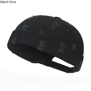 Brimless Docker Hat for Men and Women, Vintage Sailor Skull Cap, Hip Hop Streetwear Fisherman Beanie, Adjustable Rolled Cuff Worker Hat, Retro Urban Fashion Accessory for Daily Wear, Travel, Skateboarding, Festivals and Y2K Outfits