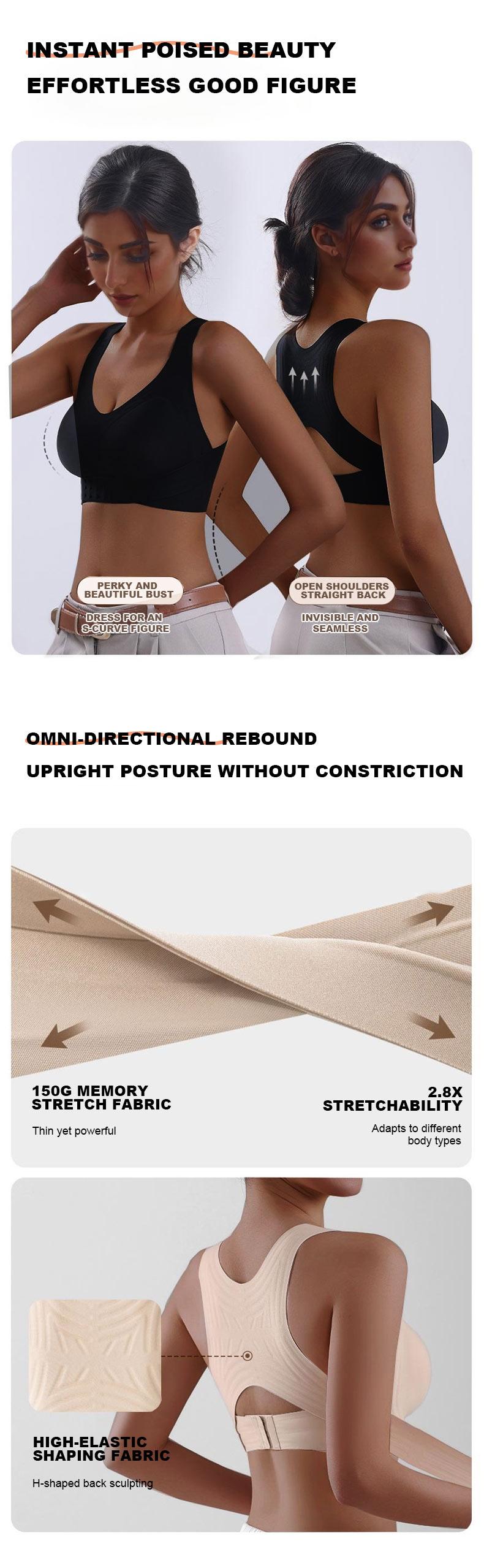 Product Introduction of Posture Corrector bra, Seamless Posture Corrector bra, Adjustable Support for Back & Shoulders, Posture Corrector Bra 2-in-1 - Supportive Shapewear for Back Pain Relief & Shoulder Support for Women Underwear 6