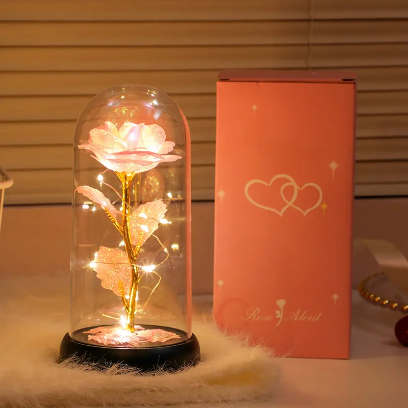 A Thoughtful Gift Everlasting Flowers A Creative Gold-Leaf Artificial Bouquet With A Medium-Sized Lampshade, Warm Light Gift Box, A Luminous Acrylic Night Light For Bedroom , A Keepsake, Holiday Gift, Mother'S Day Gift Eternal Glass Roses Sympathy Great A Thoughtful Gift Everlasting Flowers A Creative Gold-Leaf Artificial Bouquet With A Medium-Sized Lampshade, Warm Light Gift Box, A Luminous Acrylic Night Light For Bedroom , A Keepsake, Holiday Gift, Mother'S Day Gift Eternal Glass Roses Sympathy Great