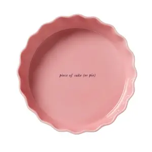 Kate Spade Make It Pop Stoneware "Piece of Cake" Pie Dish