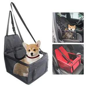 Foldable Dog Car Seat, Waterproof & Breathable Travel Cat & Dog Seat, Animal Carrier, Car Travel Accessories for Small & Medium-sized Dogs, Puppies & Pets