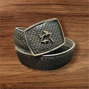 Cinturon Fino Piel Genuina Minotauro