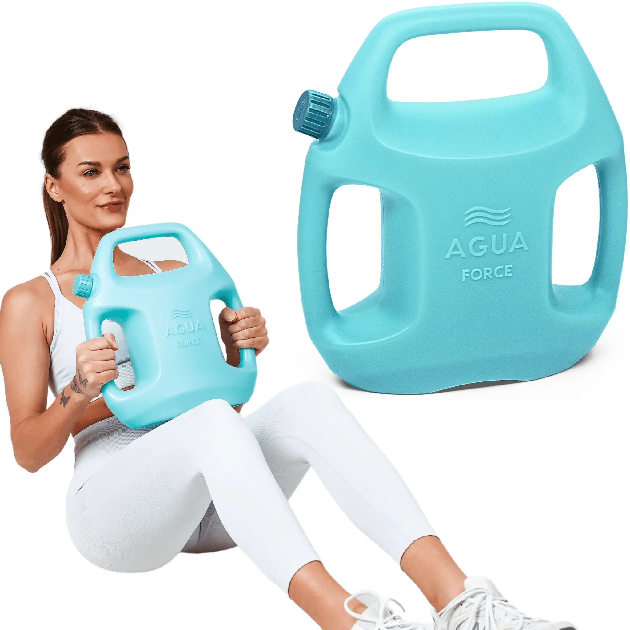 Adjustable Weights (2-11 lbs): Water-filled. Versatile Fitness Solution for Home and Travel Workouts.
