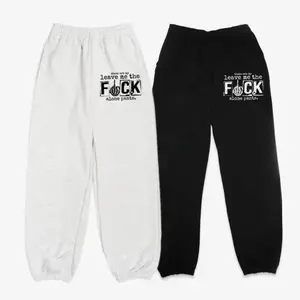 Comfy Leave Me The F*ck Alone Sweatpants, Unisex Jogger Pants , Funny Streetwear Joggers, Pants For Men & Women, Casual Pants, All Seasons Lightweight Cotton Polyester Tapered Fit N