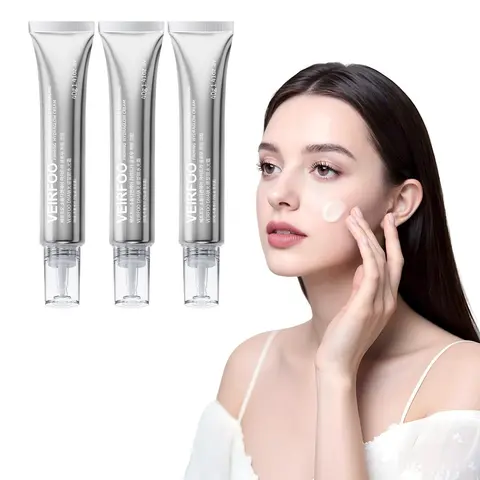 Korean Brand VEIRFOO PDRN GlassSkin Flash Cream 40g*3tubes, for Brightening Anti-Wrinkle Softens Fine Lines Dry Lines