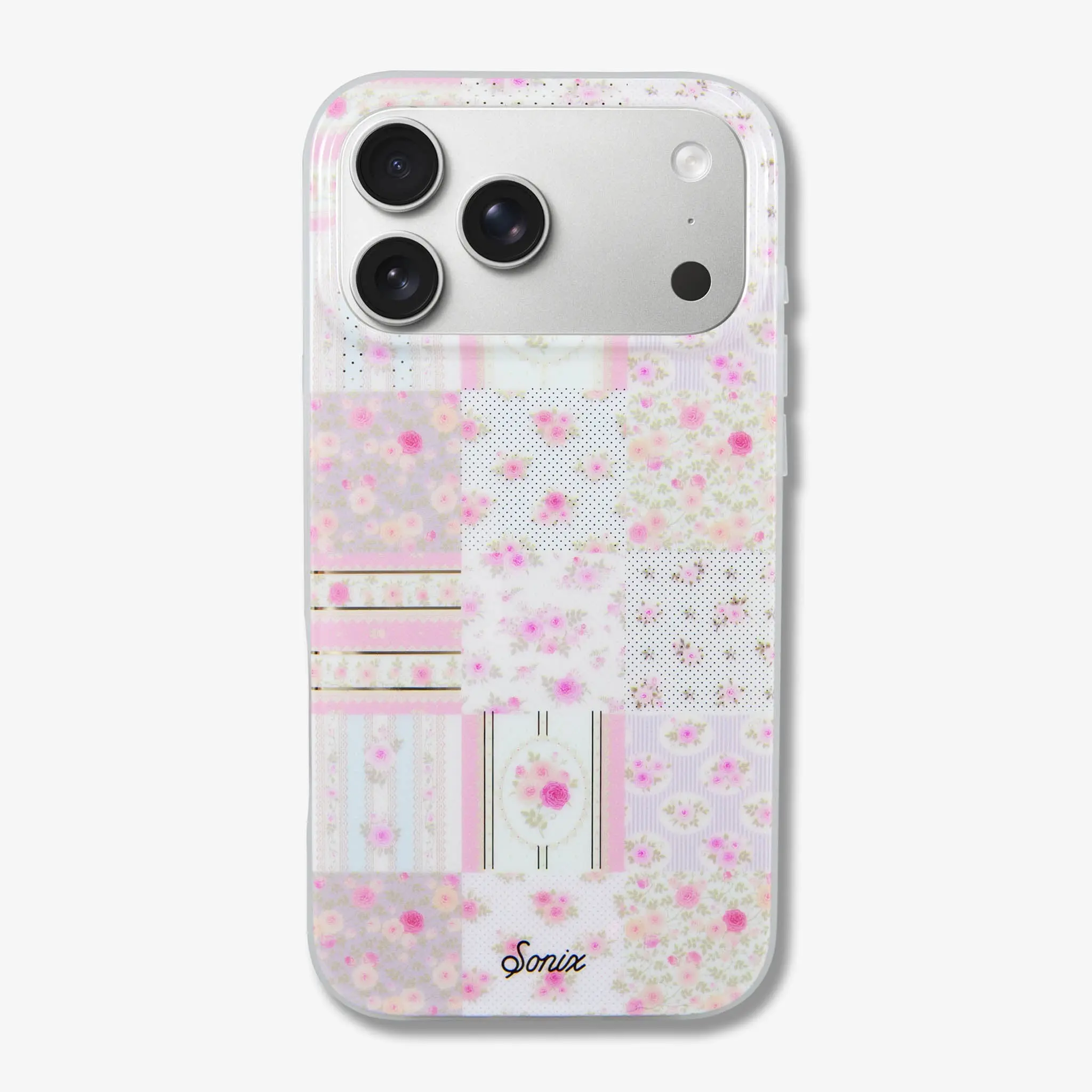 SONIX Floral Patchwork Cottage MagSafe-Compatible Cellphone Casing, Protective Cover for iPhone Devices